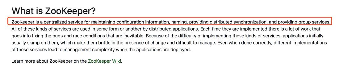 官网对ZooKeeper的介绍